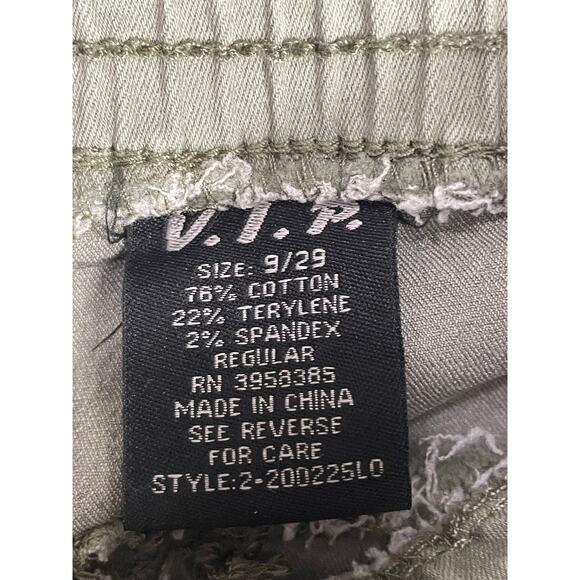 Lot of 2‎ VIP Camo & Olive Green Joggers Size 9/29 Stretch Cotton Cargo Pants - Picture 8 of 9